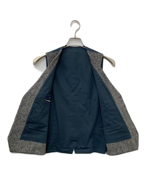LARDINI（ラルディーニ）LARDINI (ラルディーニ) ウールツイードジレ グレー サイズ:46の古着・服飾アイテム