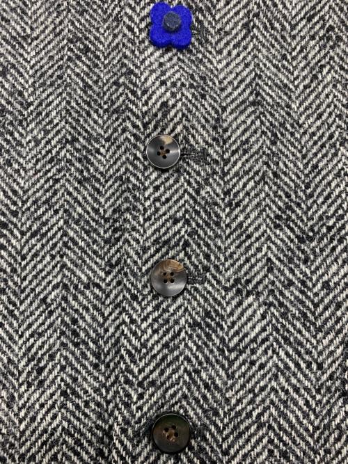 LARDINI（ラルディーニ）LARDINI (ラルディーニ) ウールツイードジレ グレー サイズ:46の古着・服飾アイテム