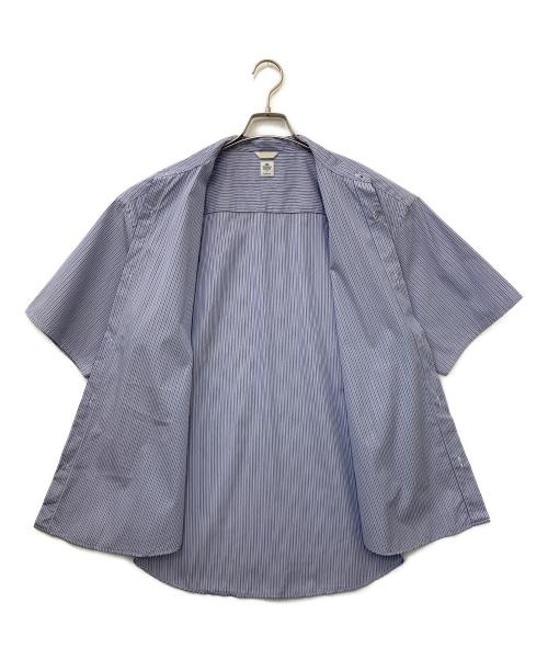 EDIFICE（エディフィス）EDIFICE (エディフィス) THOMAS MASON (トーマスメイソン) 半袖シャツ ブルー サイズ:Mの古着・服飾アイテム
