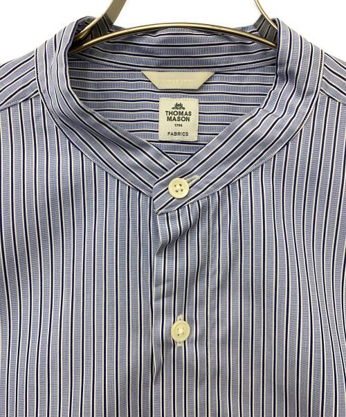 EDIFICE（エディフィス）EDIFICE (エディフィス) THOMAS MASON (トーマスメイソン) 半袖シャツ ブルー サイズ:Mの古着・服飾アイテム