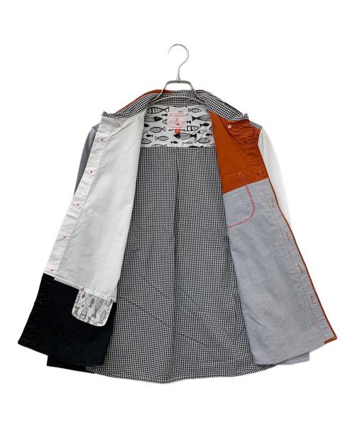 KAWATANI SHIRTS（カワタニシャツ）KAWATANI SHIRTS (カワタニシャツ) 長袖シャツ ホワイト×オレンジ サイズ:Mの古着・服飾アイテム