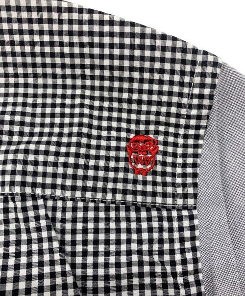 KAWATANI SHIRTS（カワタニシャツ）KAWATANI SHIRTS (カワタニシャツ) 長袖シャツ ホワイト×オレンジ サイズ:Mの古着・服飾アイテム