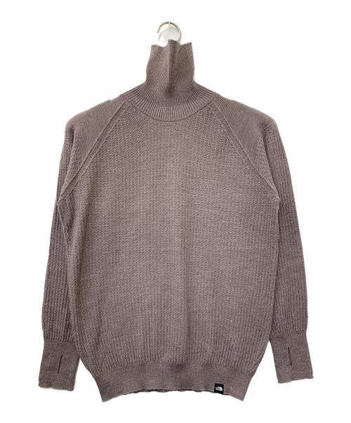 THE NORTH FACE（ザ ノース フェイス）THE NORTH FACE (ザ ノース フェイス) グローブフィットハイネックセーター パープル サイズ:Mの古着・服飾アイテム