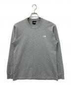 THE NORTH FACEザ ノース フェイス）の古着「L/Sヌプシコットンティー」｜グレー
