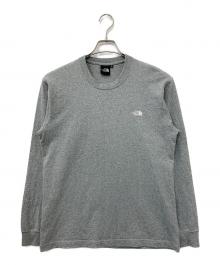 THE NORTH FACE（ザ ノース フェイス）の古着「L/Sヌプシコットンティー」｜グレー