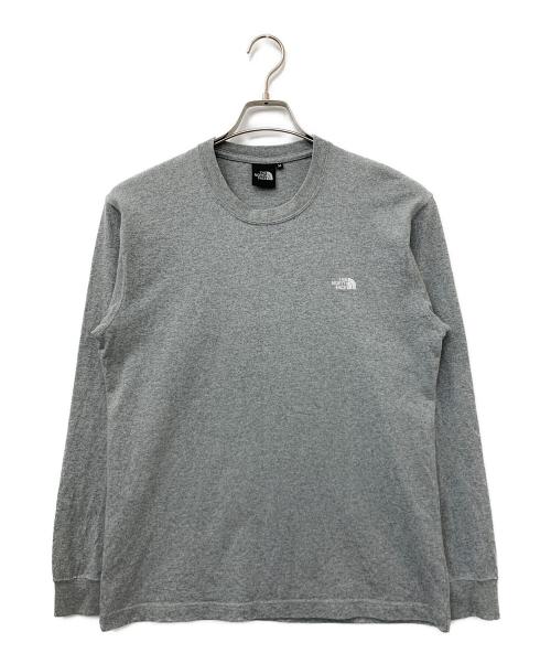 THE NORTH FACE（ザ ノース フェイス）THE NORTH FACE (ザ ノース フェイス) L/Sヌプシコットンティー グレー サイズ:Mの古着・服飾アイテム