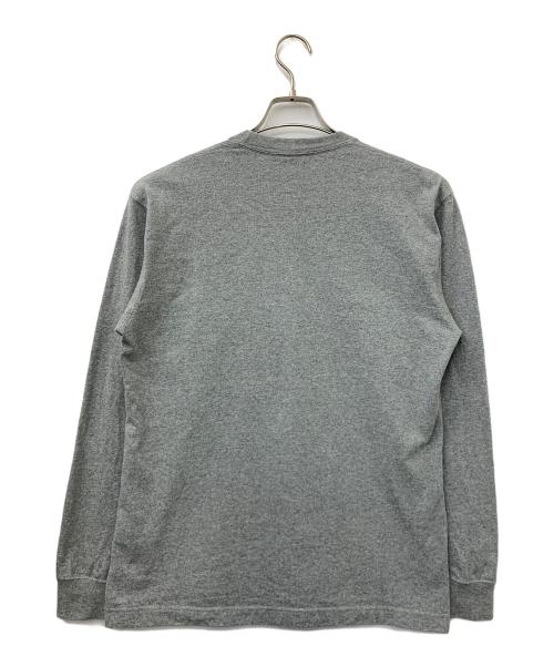 THE NORTH FACE（ザ ノース フェイス）THE NORTH FACE (ザ ノース フェイス) L/Sヌプシコットンティー グレー サイズ:Mの古着・服飾アイテム