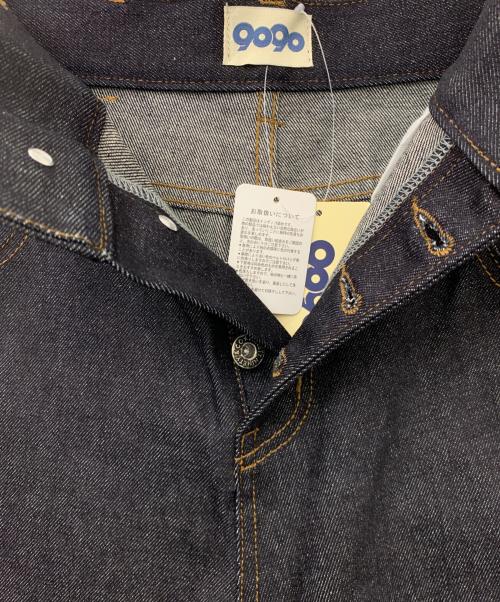 9090（9090）9090 (9090) King Logo Slub Denim Buggy Pants インディゴ サイズ:Lの古着・服飾アイテム