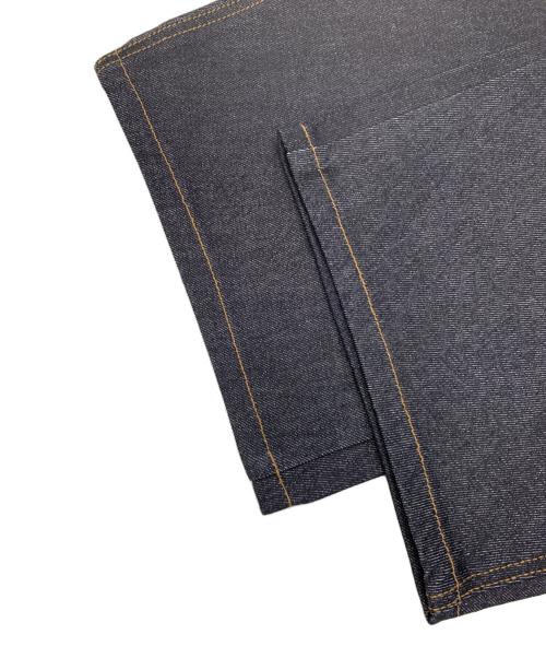 9090（9090）9090 (9090) King Logo Slub Denim Buggy Pants インディゴ サイズ:Lの古着・服飾アイテム