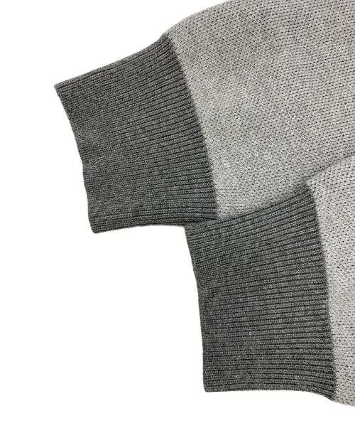 BECK AND CALL（ベックアンドコール）BECK and call (ベックアンドコール) drag Queen crew neck Knit グレー サイズ:Sの古着・服飾アイテム