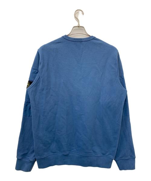 STONE ISLAND（ストーンアイランド）STONE ISLAND (ストーンアイランド) Brushed Organic Cotton Fleece ブルー サイズ:Lの古着・服飾アイテム