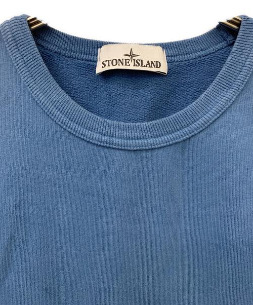 STONE ISLAND（ストーンアイランド）STONE ISLAND (ストーンアイランド) Brushed Organic Cotton Fleece ブルー サイズ:Lの古着・服飾アイテム