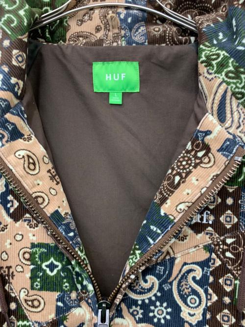 HUF（ハフ）HUF (ハフ) MIXED UP CORD JACKET ブラウン サイズ:Lの古着・服飾アイテム