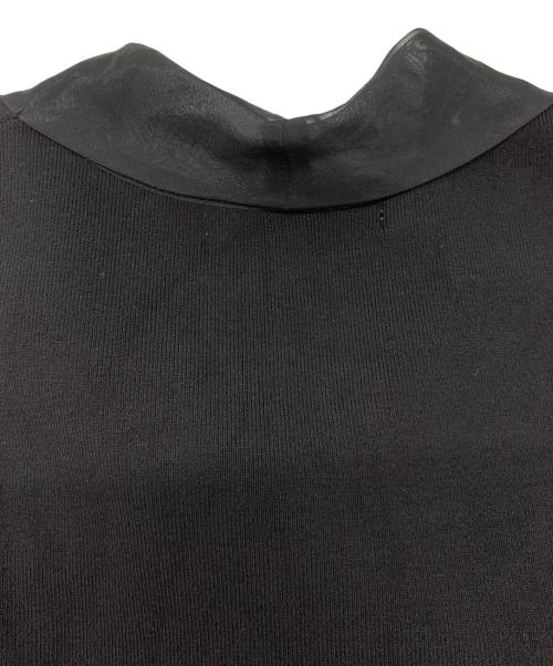 Snidel（スナイデル）Snidel (スナイデル) シアーボウタイニットプルオーバー ブラック サイズ:Fの古着・服飾アイテム