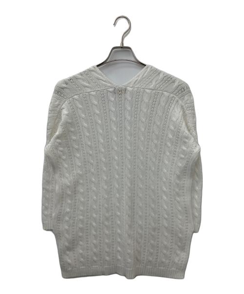 POLO RALPH LAUREN（ポロ・ラルフローレン）POLO RALPH LAUREN (ポロ・ラルフローレン) ケーブルニット ホワイト サイズ:Sの古着・服飾アイテム