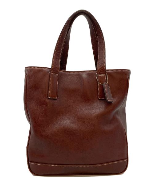 COACH（コーチ）COACH (コーチ) レザートートバッグ ブラウンの古着・服飾アイテム