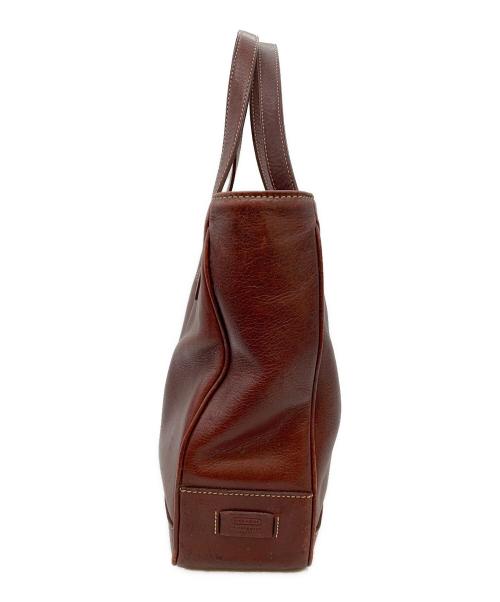 COACH（コーチ）COACH (コーチ) レザートートバッグ ブラウンの古着・服飾アイテム