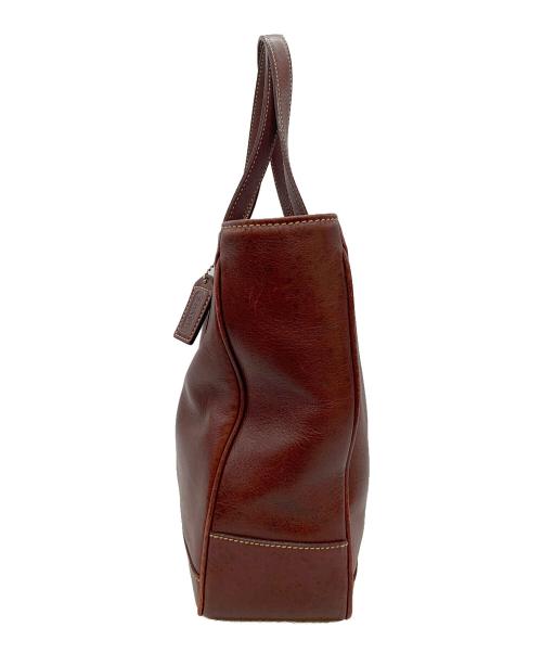 COACH（コーチ）COACH (コーチ) レザートートバッグ ブラウンの古着・服飾アイテム
