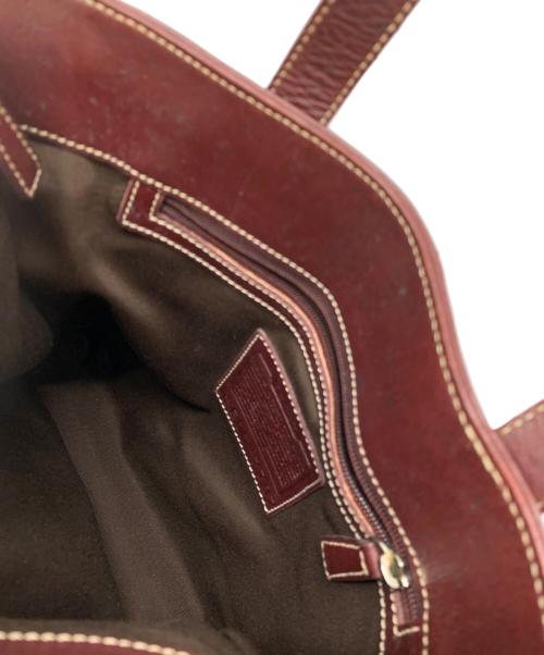 COACH（コーチ）COACH (コーチ) レザートートバッグ ブラウンの古着・服飾アイテム