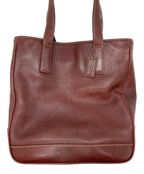 COACH（コーチ）COACH (コーチ) レザートートバッグ ブラウンの古着・服飾アイテム