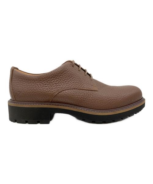 ECCO（エコー）ECCO (エコー) レザーダービーシューズ ブラウン サイズ:26.5の古着・服飾アイテム