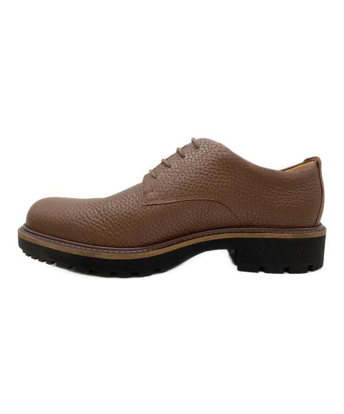 ECCO（エコー）ECCO (エコー) レザーダービーシューズ ブラウン サイズ:26.5の古着・服飾アイテム