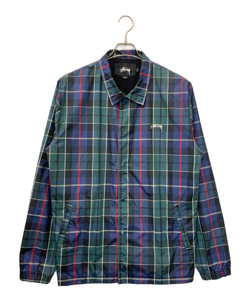 stussy（ステューシー）stussy (ステューシー) Cruize Coach Jacket グリーン サイズ:Lの古着・服飾アイテム