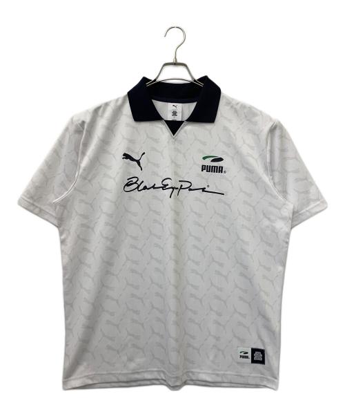 PUMA（プーマ）PUMA (プーマ) THE BLACK EYE PATCH (ブラックアイパッチ) ゲームシャツ ホワイト サイズ:Lの古着・服飾アイテム