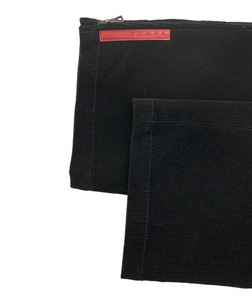 PRADA SPORTS（プラダスポーツ）PRADA SPORTS (プラダスポーツ) 裾ジップコーデュロイパンツ ブラック サイズ:52の古着・服飾アイテム