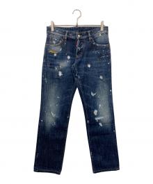 DSQUARED2（ディースクエアード）の古着「ダメージデニムパンツ」｜インディゴ