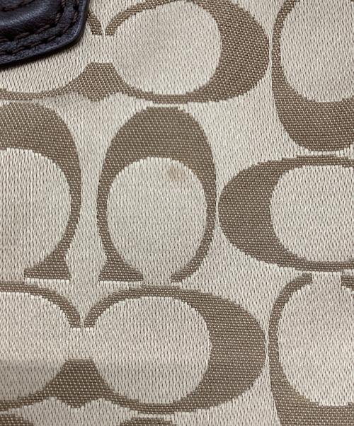 COACH（コーチ）COACH (コーチ) 2WAYバッグ ベージュ×ブラウンの古着・服飾アイテム