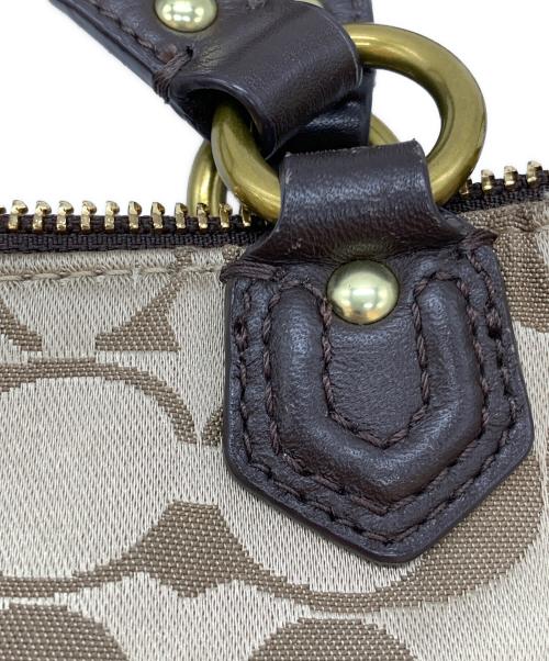 COACH（コーチ）COACH (コーチ) 2WAYバッグ ベージュ×ブラウンの古着・服飾アイテム