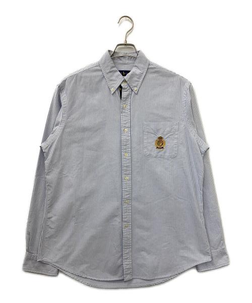 POLO RALPH LAUREN（ポロ・ラルフローレン）POLO RALPH LAUREN (ポロ・ラルフローレン) 長袖シャツ ブルー×ホワイト サイズ:Lの古着・服飾アイテム