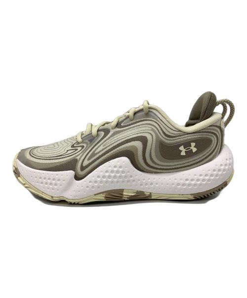 UNDER ARMOUR（アンダーアーマー）UNDER ARMOUR (アンダーアーマー) バスケットシューズ スポーン6 カモ ブラウン×イエロー サイズ:26の古着・服飾アイテム
