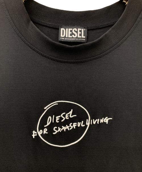 DIESEL（ディーゼル）DIESEL (ディーゼル) カットソーワンピース ブラック サイズ:Sの古着・服飾アイテム