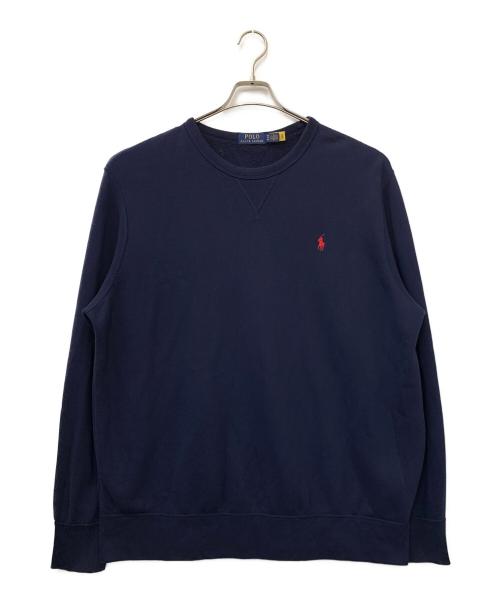 POLO RALPH LAUREN（ポロ・ラルフローレン）POLO RALPH LAUREN (ポロ・ラルフローレン) 両Vスウェット ネイビー サイズ:XLの古着・服飾アイテム