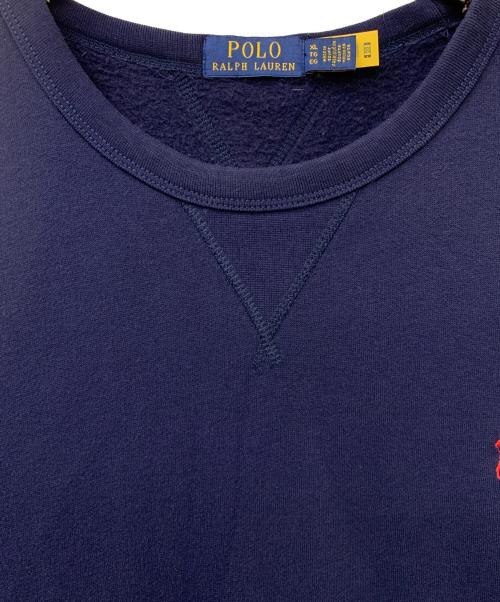 POLO RALPH LAUREN（ポロ・ラルフローレン）POLO RALPH LAUREN (ポロ・ラルフローレン) 両Vスウェット ネイビー サイズ:XLの古着・服飾アイテム