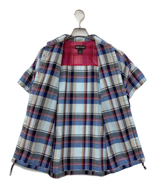 MARMOT（マーモット）MARMOT (マーモット) 半袖シャツ ブルー サイズ:Mの古着・服飾アイテム