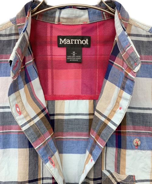 MARMOT（マーモット）MARMOT (マーモット) 半袖シャツ ブルー サイズ:Mの古着・服飾アイテム
