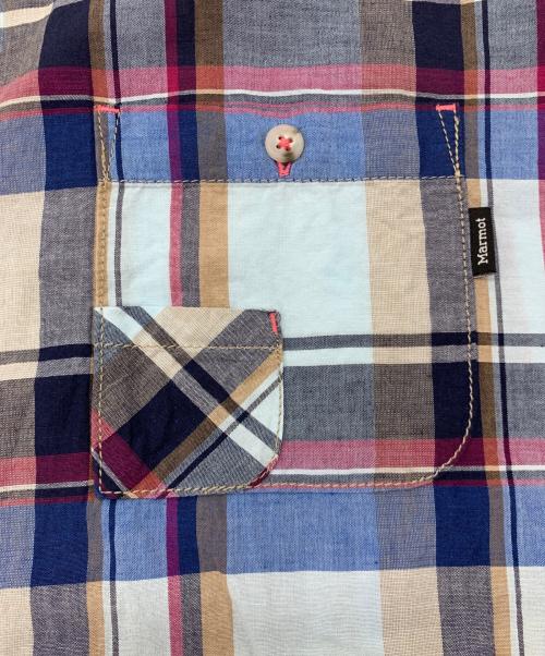 MARMOT（マーモット）MARMOT (マーモット) 半袖シャツ ブルー サイズ:Mの古着・服飾アイテム