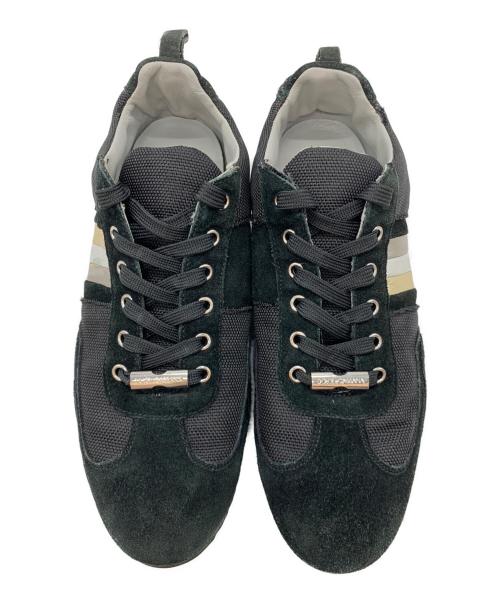 DOLCE & GABBANA（ドルチェ＆ガッバーナ）DOLCE & GABBANA (ドルチェ＆ガッバーナ) ローカットスニーカー ブラック サイズ:7の古着・服飾アイテム