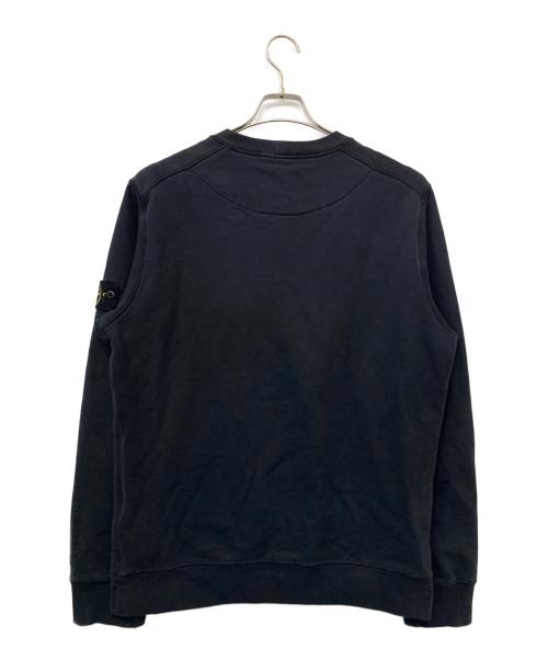 STONE ISLAND（ストーンアイランド）STONE ISLAND (ストーンアイランド) クルーネックスウェット ブラック サイズ:Lの古着・服飾アイテム
