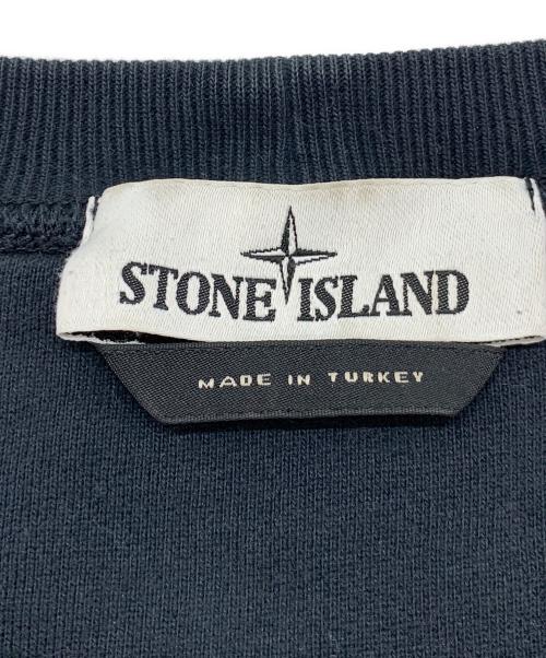 STONE ISLAND（ストーンアイランド）STONE ISLAND (ストーンアイランド) クルーネックスウェット ブラック サイズ:Lの古着・服飾アイテム