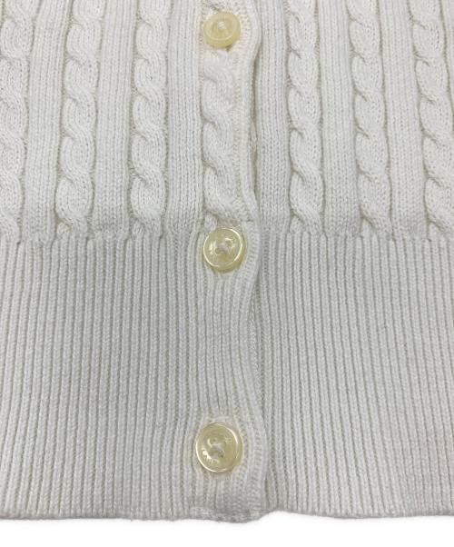 POLO RALPH LAUREN（ポロ・ラルフローレン）POLO RALPH LAUREN (ポロ・ラルフローレン) ニットカーディガン ホワイト サイズ:XLの古着・服飾アイテム