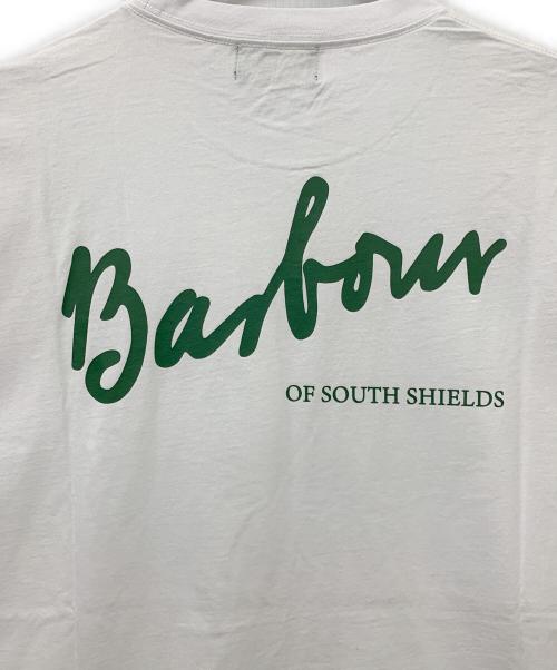 Barbour（バブアー）Barbour (バブアー) 半袖カットソー ホワイト サイズ:Lの古着・服飾アイテム