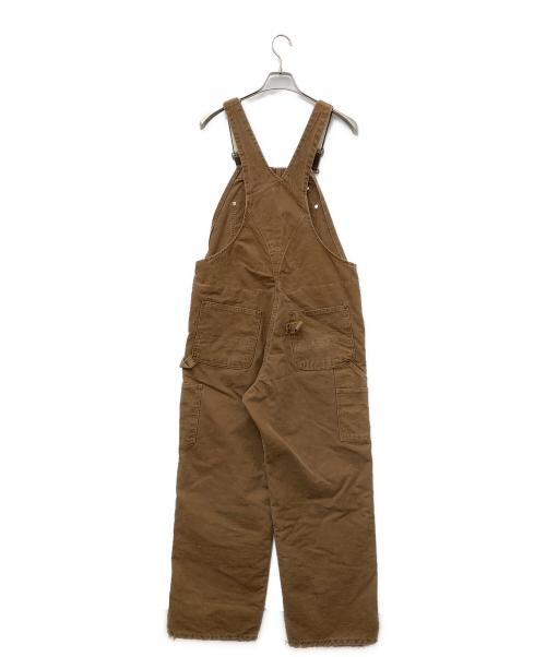 CarHartt（カーハート）CarHartt (カーハート) ダブルニーオーバーオール ブラウン サイズ:W36×L30の古着・服飾アイテム