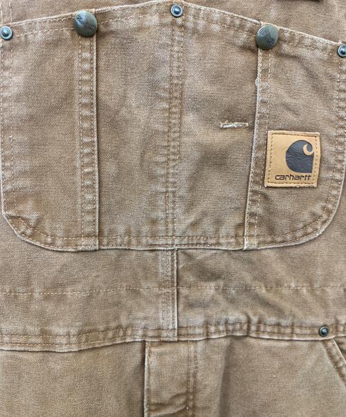 CarHartt（カーハート）CarHartt (カーハート) ダブルニーオーバーオール ブラウン サイズ:W36×L30の古着・服飾アイテム