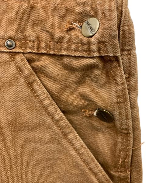 CarHartt（カーハート）CarHartt (カーハート) ダブルニーオーバーオール ブラウン サイズ:W36×L30の古着・服飾アイテム