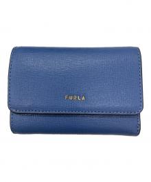 FURLA（フルラ）の古着「3つ折り財布」｜ブルー