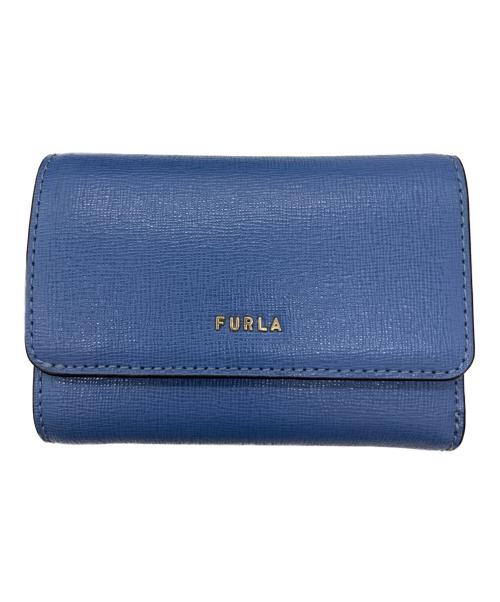 FURLA（フルラ）FURLA (フルラ) 3つ折り財布 ブルーの古着・服飾アイテム